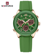 Cargar imagen en el visor de la galería, Naviforce Goma Doble Hora Dama Ref Nf5045T