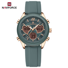 Cargar imagen en el visor de la galería, Naviforce Goma Doble Hora Dama Ref Nf5045T