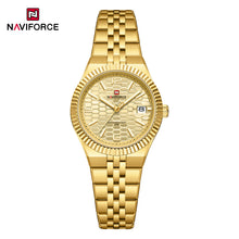 Cargar imagen en el visor de la galería, Naviforce Dama Acero Calendario Ref NF5079