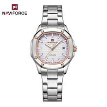 Cargar imagen en el visor de la galería, Naviforce Dama Acero Calendario Ref NF5069S