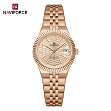 Cargar imagen en el visor de la galería, Naviforce Dama Acero Calendario Ref NF5079