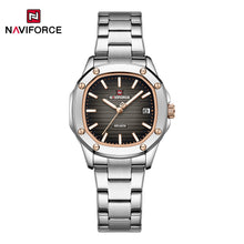 Cargar imagen en el visor de la galería, Naviforce Dama Acero Calendario Ref NF5069S