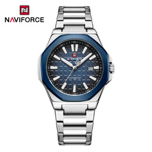 Cargar imagen en el visor de la galería, Naviforce Acero Calendario Ref NF9258