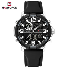 Cargar imagen en el visor de la galería, Naviforce Goma Doble Hora Ref NF7130