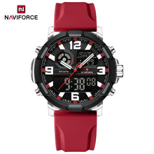 Cargar imagen en el visor de la galería, Naviforce Goma Doble Hora Ref NF7130