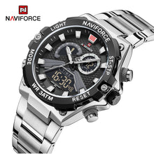 Cargar imagen en el visor de la galería, Naviforce Acero Doble Hora Ref NF9207