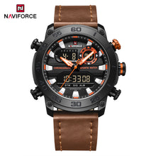 Cargar imagen en el visor de la galería, Naviforce Cuero Doble Hora Ref NF9235
