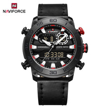 Cargar imagen en el visor de la galería, Naviforce Cuero Doble Hora Ref NF9235
