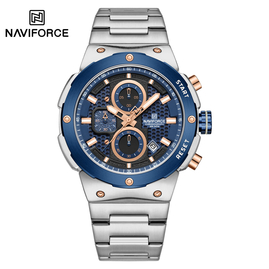Naviforce Acero Cronografo Funcional  Ref NF8072