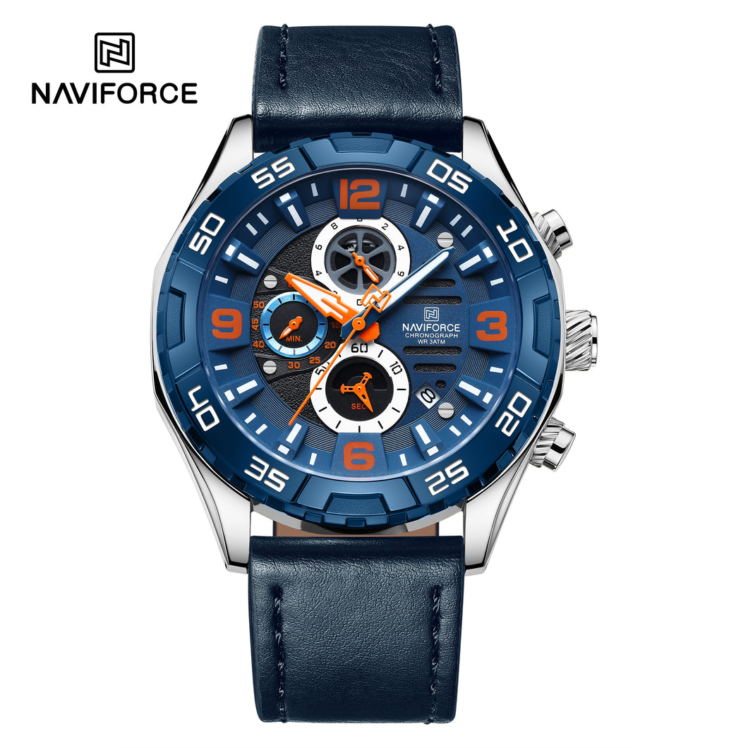 Naviforce Cuero Cronógrafo Ref NF8043