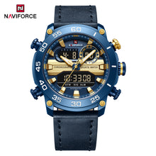 Cargar imagen en el visor de la galería, Naviforce Cuero Doble Hora Ref NF9235
