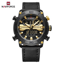 Cargar imagen en el visor de la galería, Naviforce Cuero Doble Hora Ref NF9235
