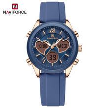 Cargar imagen en el visor de la galería, Naviforce Goma Doble Hora Dama Ref Nf5045T
