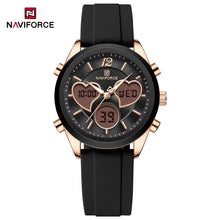 Cargar imagen en el visor de la galería, Naviforce Goma Doble Hora Dama Ref Nf5045T

