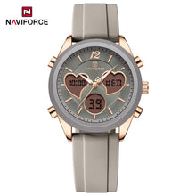 Cargar imagen en el visor de la galería, Naviforce Goma Doble Hora Dama Ref Nf5045T
