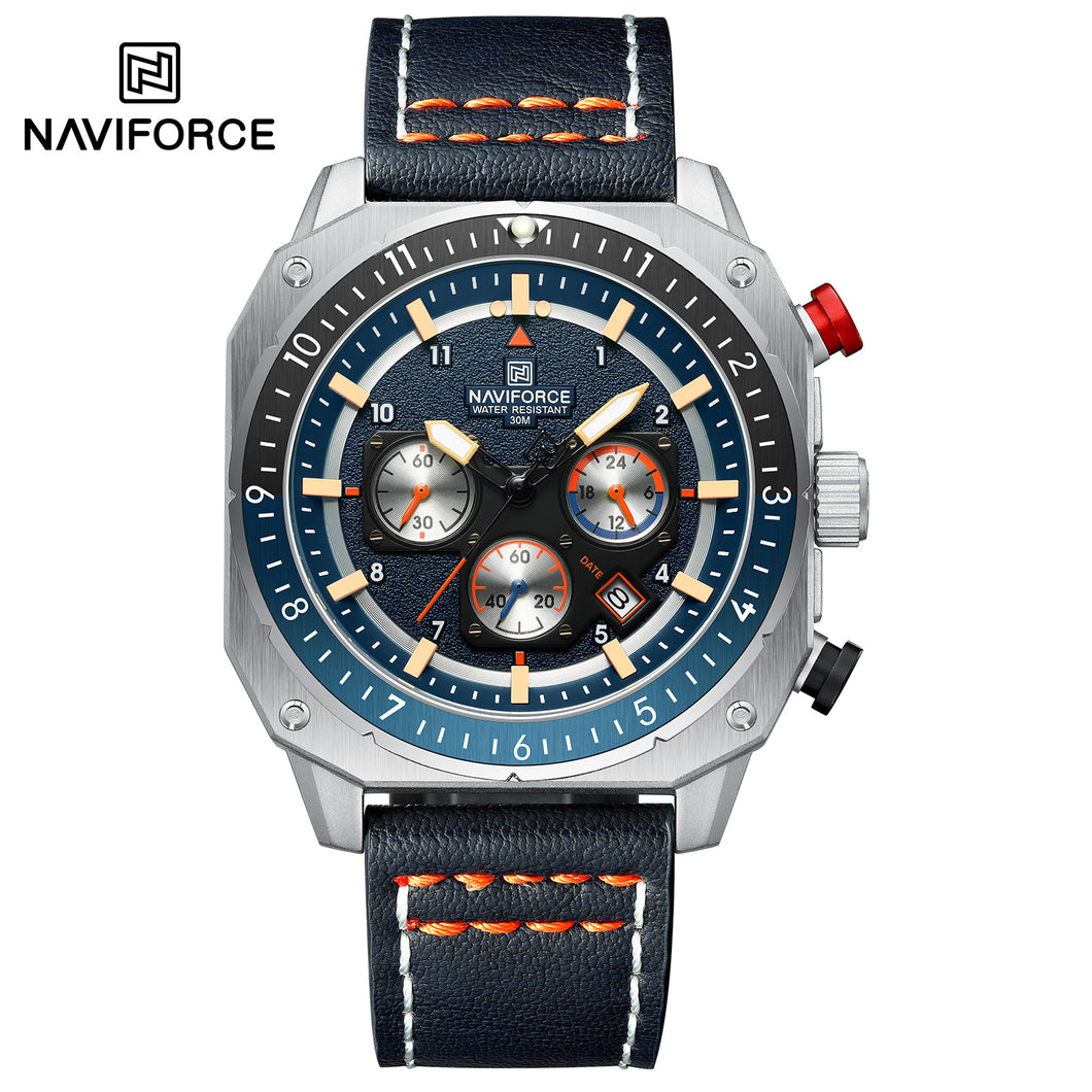 Naviforce Cuero Cronógrafo Ref NF8057