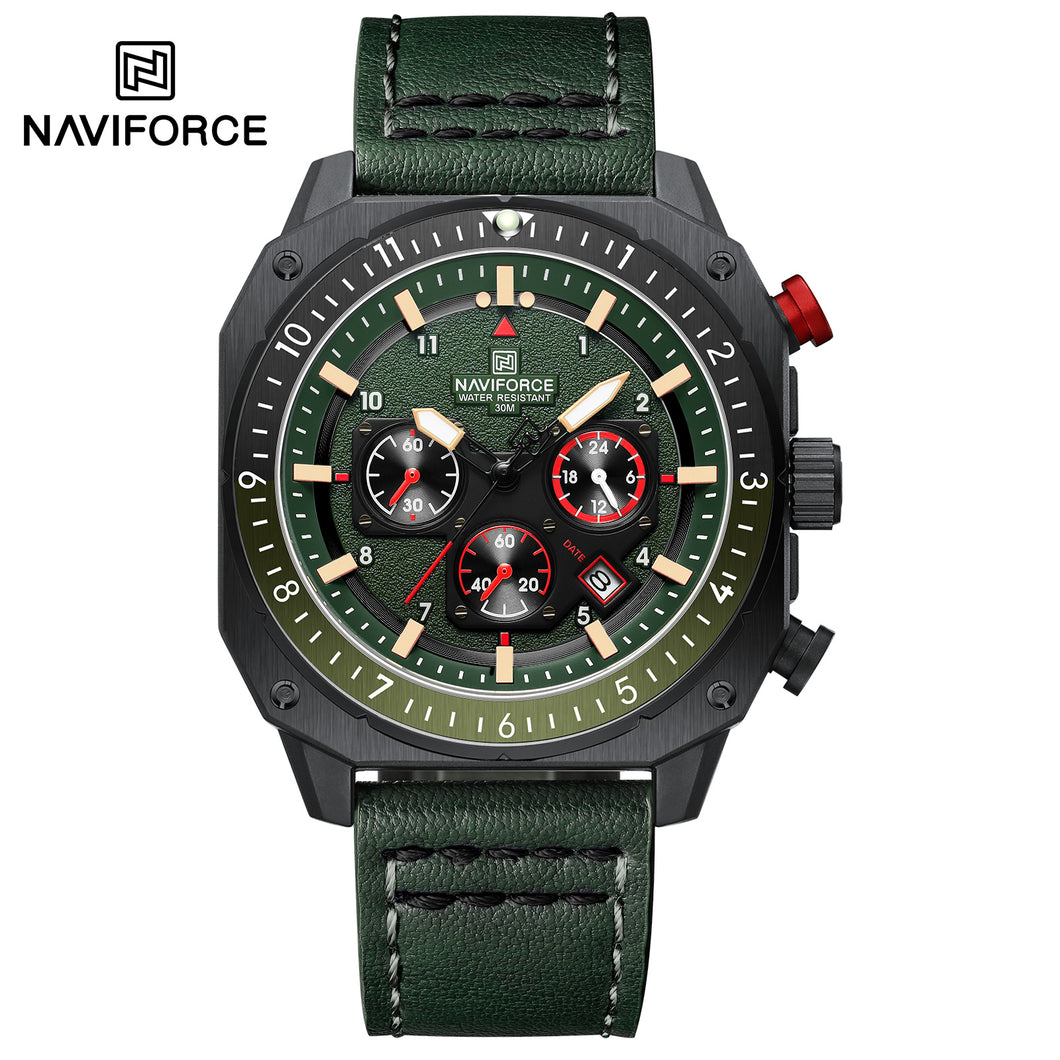 Naviforce Cuero Cronógrafo Ref NF8057