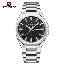 Cargar imagen en el visor de la galería, Naviforce Acero Calendario Ref NF9273
