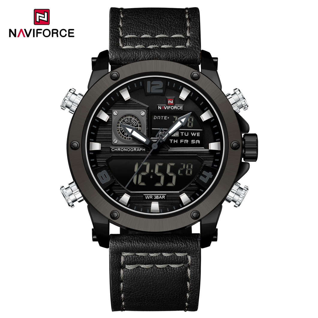 Naviforce Cuero Doble Hora Ref NF9236