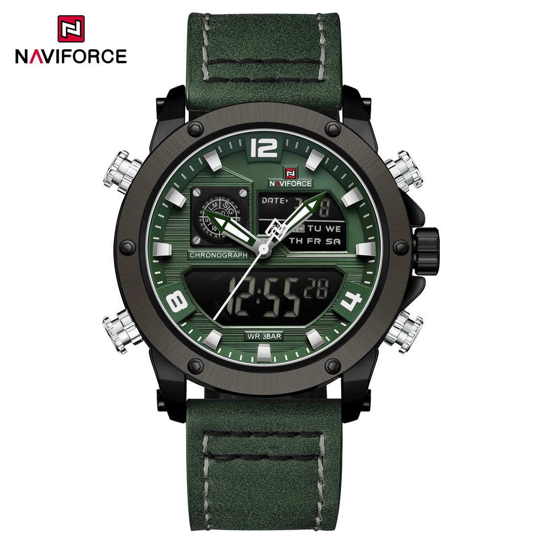 Naviforce Cuero Doble Hora Ref NF9236
