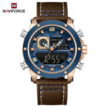 Cargar imagen en el visor de la galería, Naviforce Cuero Doble Hora Ref NF9236
