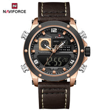 Cargar imagen en el visor de la galería, Naviforce Cuero Doble Hora Ref NF9236
