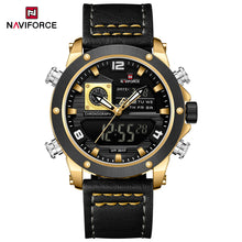 Cargar imagen en el visor de la galería, Naviforce Cuero Doble Hora Ref NF9236
