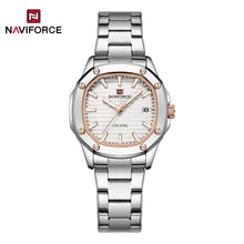 Cargar imagen en el visor de la galería, Naviforce Dama Acero Calendario Ref NF5069S

