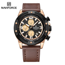 Cargar imagen en el visor de la galería, Naviforce Cuero Cronógrafo Ref NF8074
