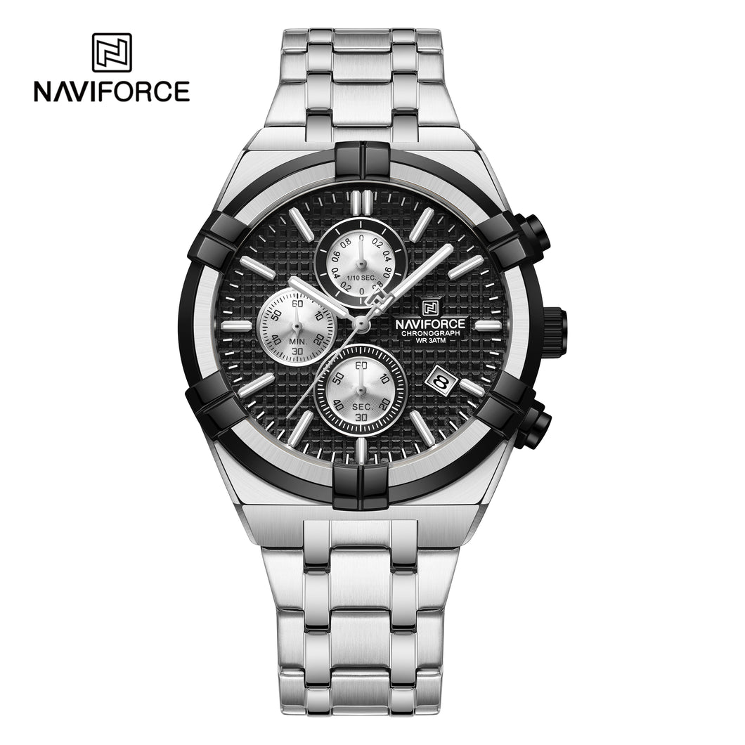 Naviforce Análogo Funcional Acero Ref NF8042