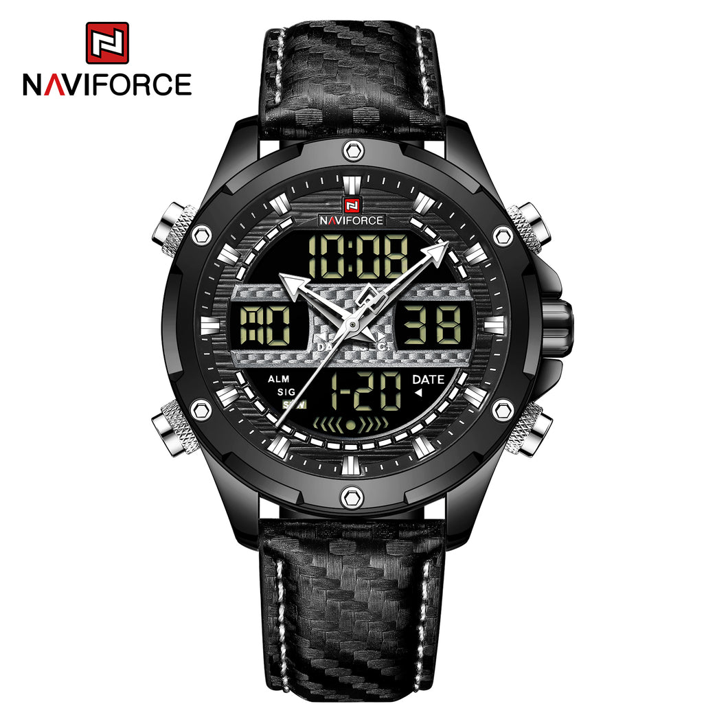 Naviforce Cuero Doble Hora Ref NF9194