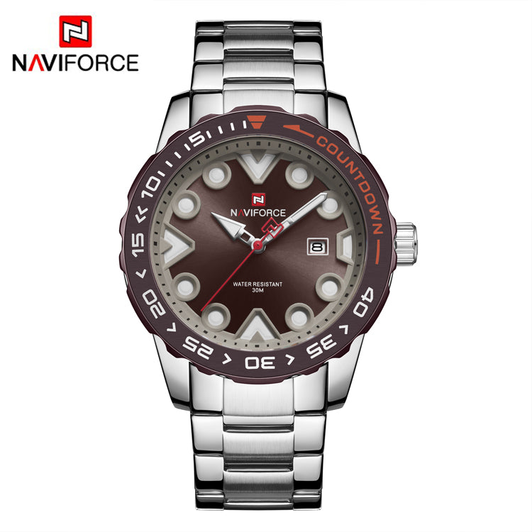 Naviforce Acero Calendario Ref NF9178M