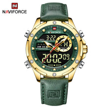 Cargar imagen en el visor de la galería, Naviforce Cuero Doble Hora Ref NF9208L
